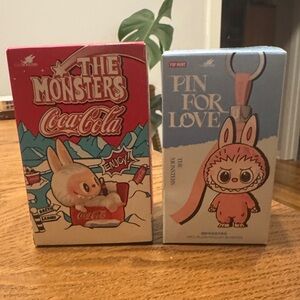 Coca-Cola & Pink Monster Labubus